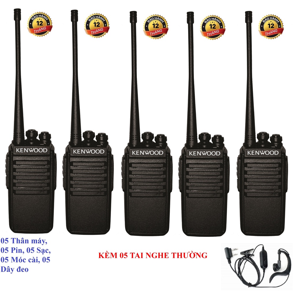 Bộ 5 Bộ đàm chất lượng cao Kenwood TK3690 (Bộ đàm giá rẻ)