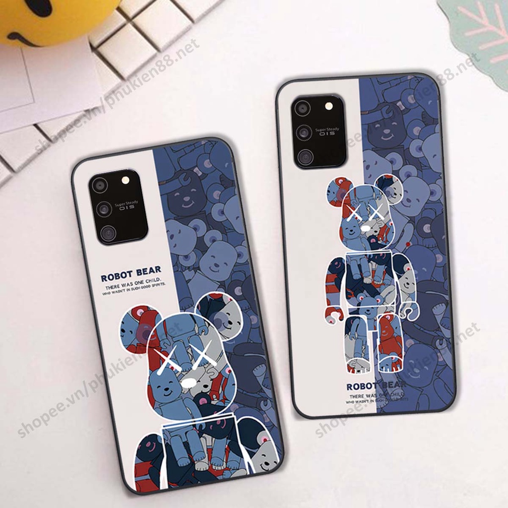 Ốp lưng Samsung S10 Lite hình Robot Bear, Kawsnc bảo vệ điện thoại