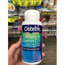 (Mẫu mới) - Canxi bầu Ostelin Calcium & Vitamin D3 Úc