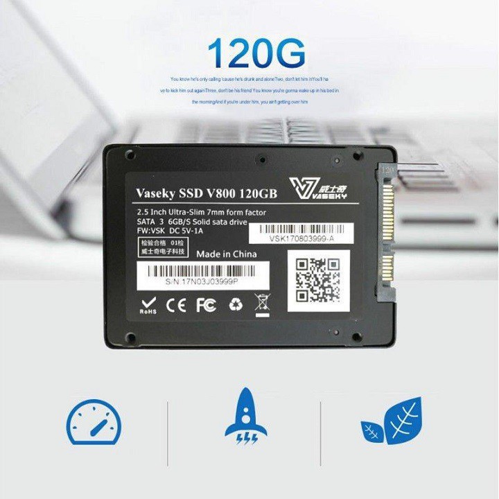 Ổ cứng SSD Vaseky 120G, 240G SATA3 - hàng chính hãng BH 36 tháng, lỗi 1 đổi 1
