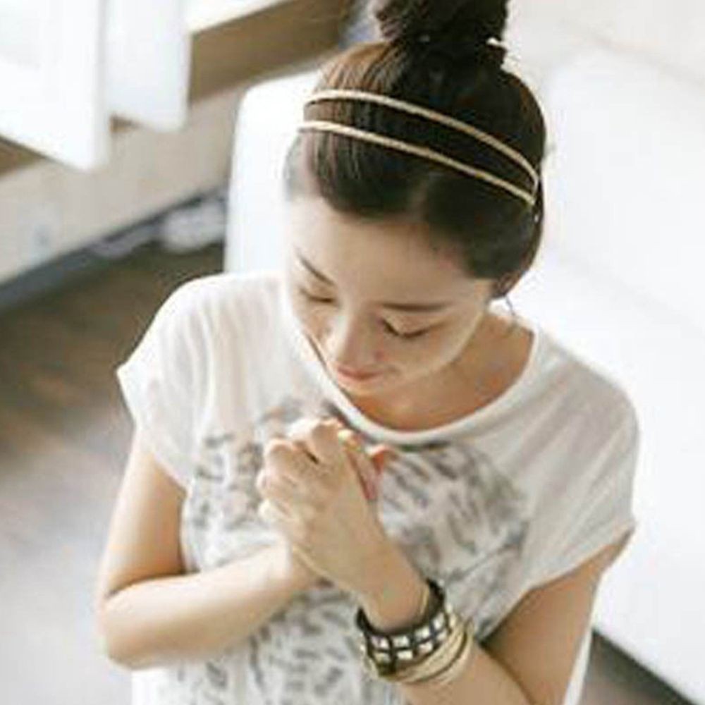 Băng đô cài tóc thiết kế đơn giản thanh lịch cho nữ