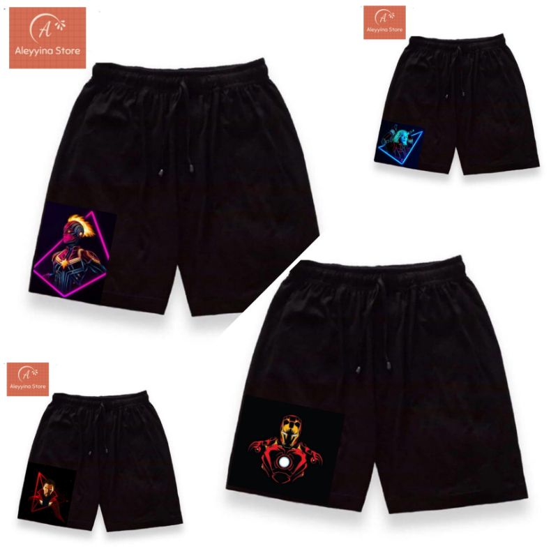 - Quần Short nam AVENGERS MARVEL | Quần lót boxer nam mới đây | Đồ bơi màu đen MOTIF