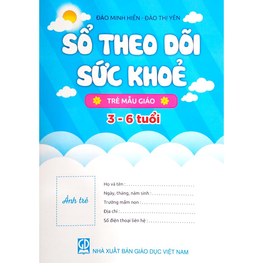 Sách Sổ theo dõi sức khỏe trẻ mẫu giáo