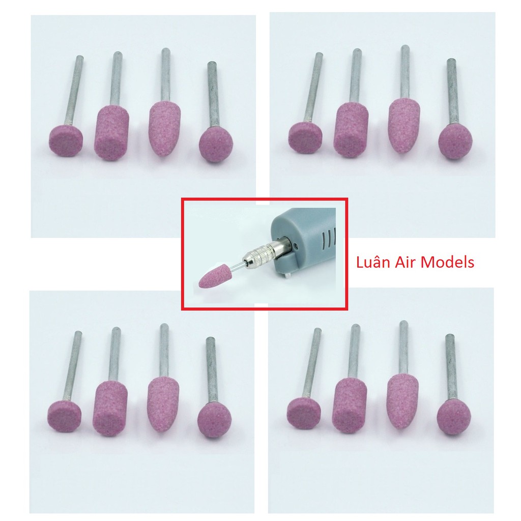 Bộ 4 cây đá mài dùng cho khoan điện đa năng mini cầm tay (DO107) - Luân Air Models