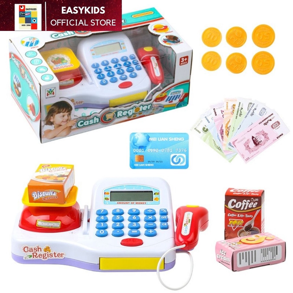 [Có sẵn] [Siêu sale] Đồ chơi Máy tính tiền, đồ chơi thu ngân có đèn nhạc EASYKIDS giúp bé thông minh hơn