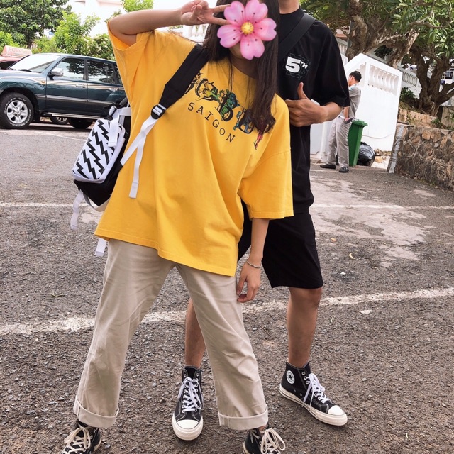 Áo thun BOBUI SAI GON phong cách unisex cho cả nam nữ 40kg-90kg ,vải cotton Thời Trang Unisex HCM AL41