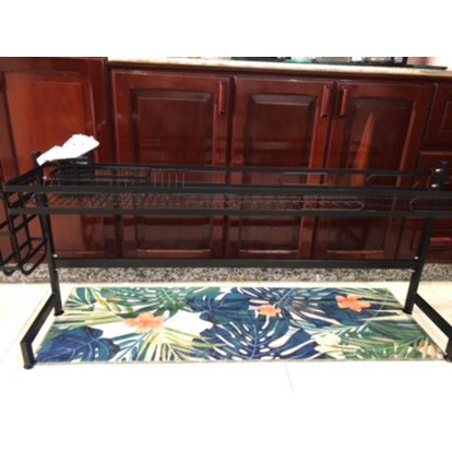 kệ chén bát phía trên bồn rửa , kệ chén thông minh khung thép đen cao cấp sơn tĩnh điện 85cm | BigBuy360 - bigbuy360.vn