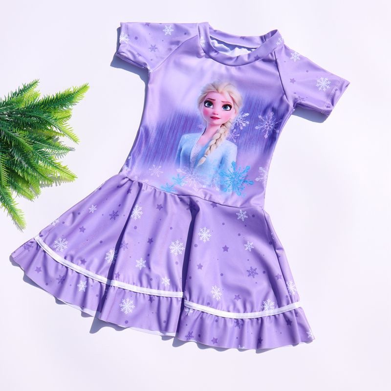 Váy bơi, váy tắm, quần áo tắm ELSA118 váy kèm quần cho bé từ 8tuổi đến 15tuổi