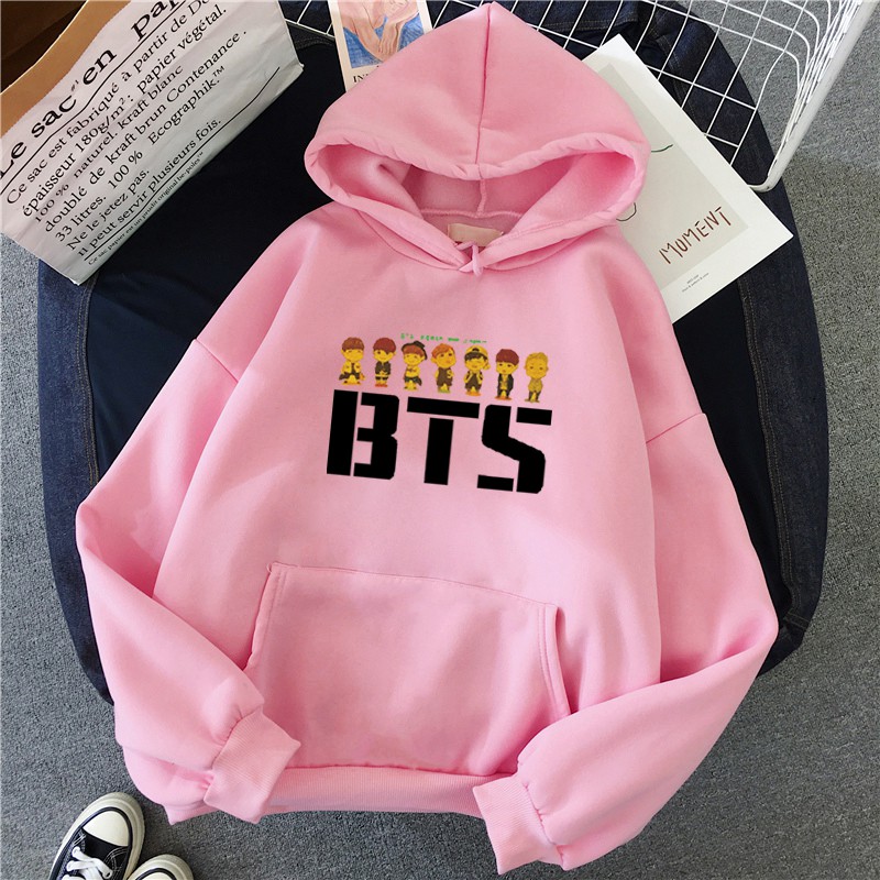 Áo Hoodie Bts Jin Jimin Suga Love Yourself Chui Đầu Rap-3