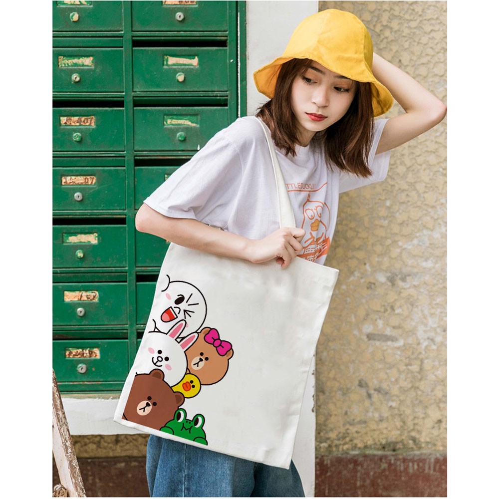 túi tote gấu brown thỏ cony TT5