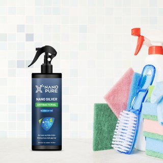 NANO BẠC DIỆT KHUẨN KHỬ MÙI NANO XPURE NANO BẠC AHT CORP-AHTC 500ML-NƯỚC RỬA TAY KHÔ XỊT CHAI XỊT VỆ SINH CƠ THỂ