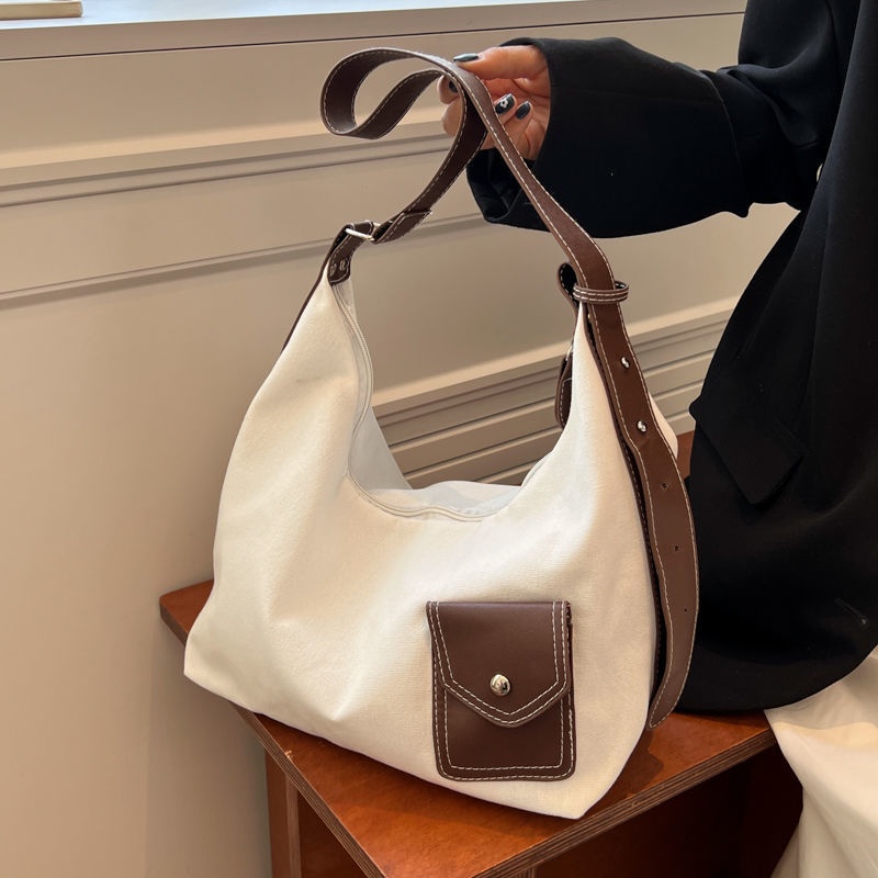 Túi Xách Canvas Cỡ Lớn Thiết Kế Đơn Giản Thời Trang Cho Nữ