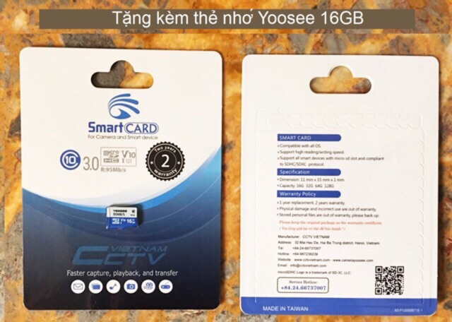 Camera IP Yoosee YS900 + thẻ nhớ Yoosee