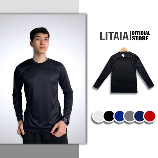 Áo thun nam Litaia Áo thể thao giữ nhiệt nam dài tay nhiều màu thiết kế trẻ trung năng động