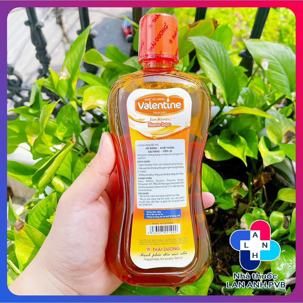 Nước súc miệng Valentine - Nước súc miệng nano bạc.