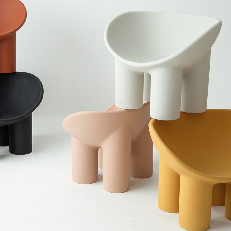 Ghế chân voi roly poly chair hàng nhập khẩu cao cấp, phong cách bắc âu kèm đệm, decor Forher.since1998