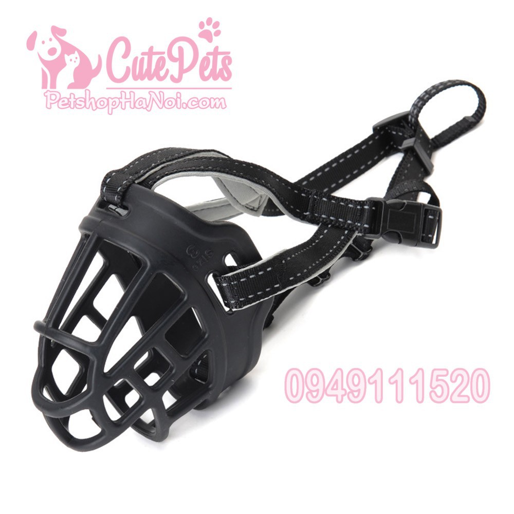 Rọ mõm silicon cao cấp Panda Dành cho chó - Thức ăn chó mèo CutePets