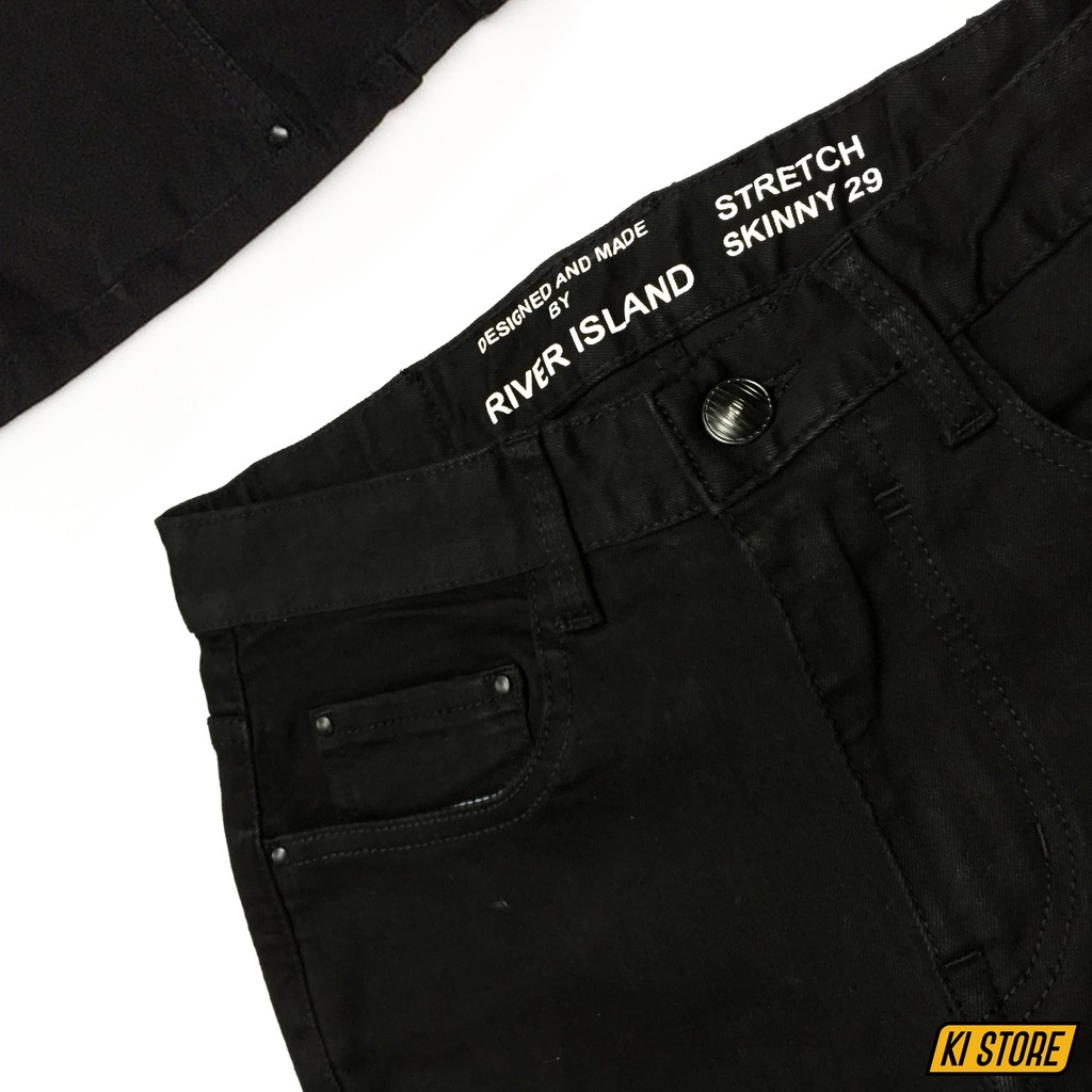 Jean Skinny Đen Trơn
