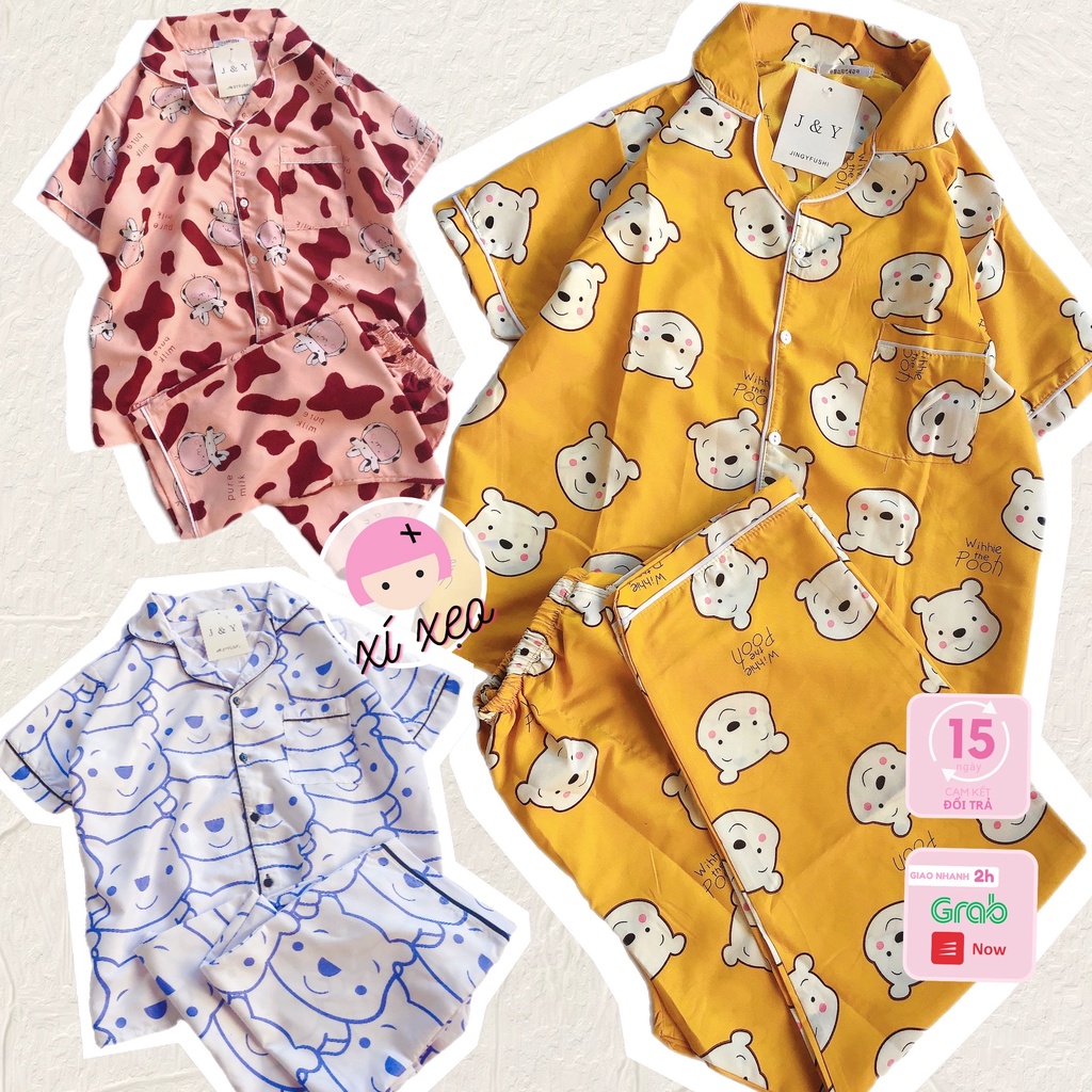 Pijama nữ họa tiết, bộ đồ pijama dài thiết kế phong cách uzang xixeoshop | BigBuy360 - bigbuy360.vn