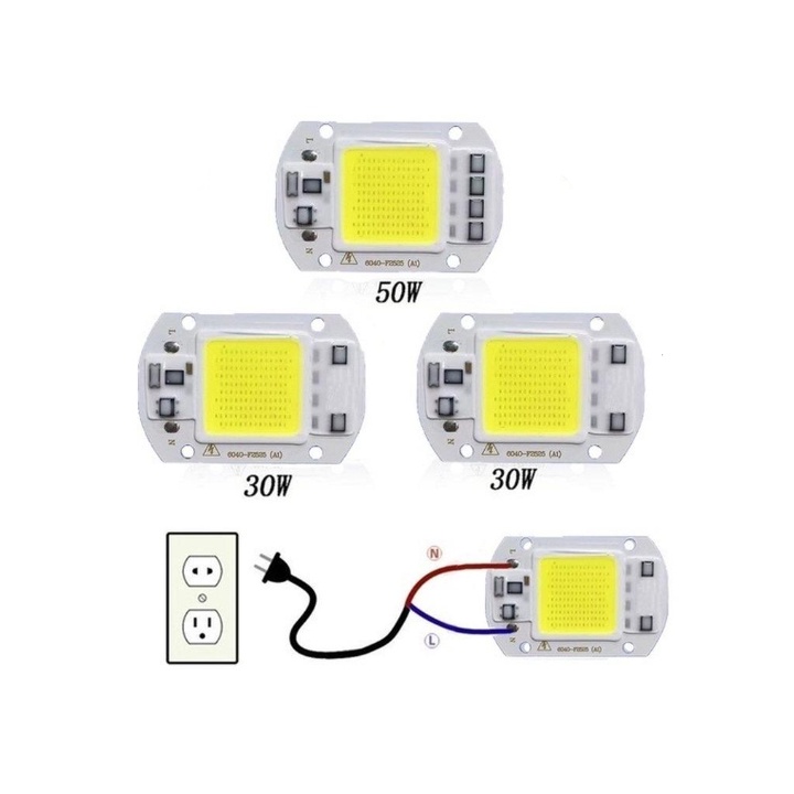 Chip led cob 220v 50w siêu sáng