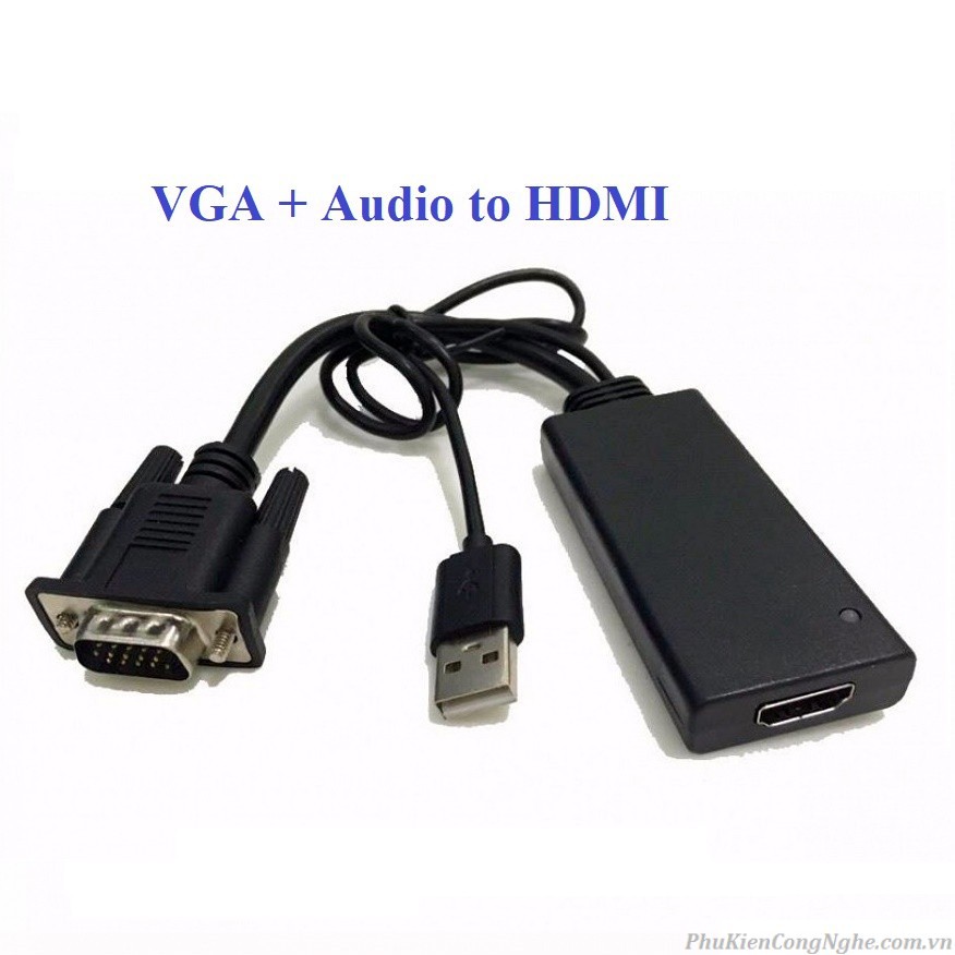 Cáp chuyển đổi vga to hdmi