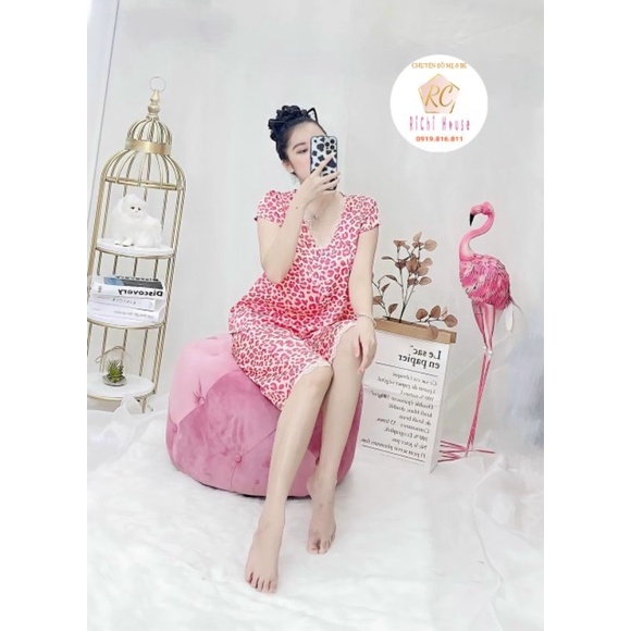 Đồ mặc nhà lửng, chất lụa freesize dưới 65 ký