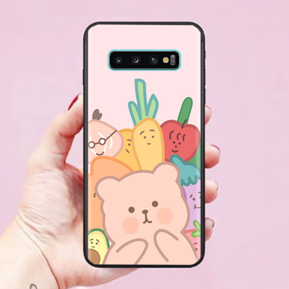 Ốp lưng Samsung Galaxy S10 Plus / S10 / S9 Plus / S9 / S8 Plus / S8 / S7 Edge hình RORO JUMP CUTE 02