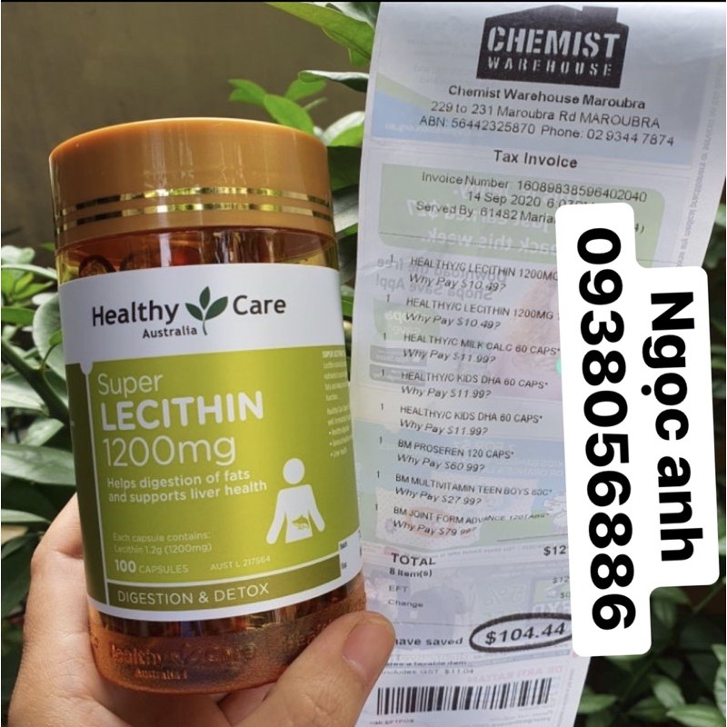 Mầm Đậu Nàn Super Lecithin 1200mg Lọ 100 Viên | Thế Giới Skin Care