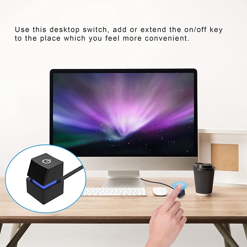 Bật/Tắt Nút Nguồn PC Cáp Công Tắc Máy Tính Để Bàn Di Động 2M Công Tắc Dây Nối Dài Cho Văn Phòng Tại Nhà Phụ Kiện Thanh Internet Okase