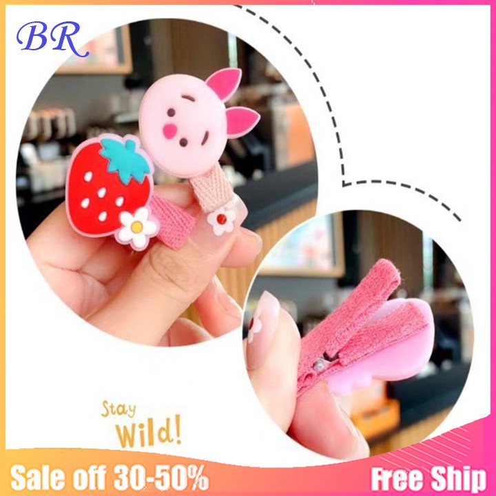 Set 5 cặp tóc hình thú và hoa cho trẻ ngộ nghĩnh dễ thương.