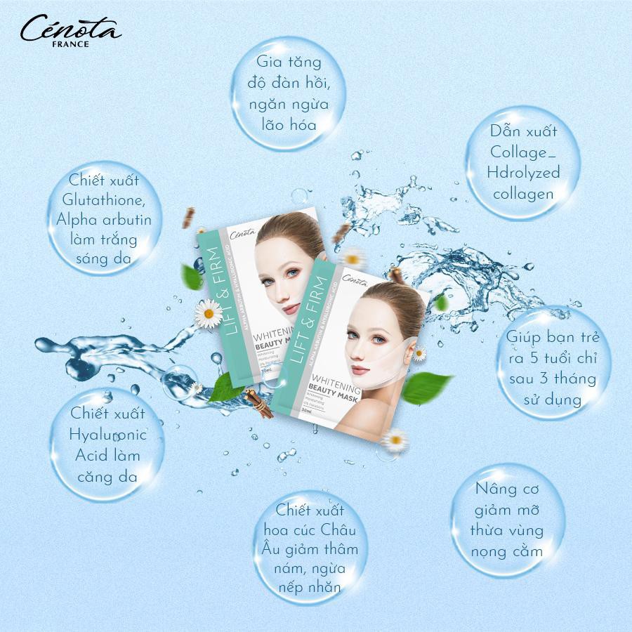 Mặt nạ nâng cơ dưỡng trắng, mặt nạ nâng cơ Cénota cung cấp độ ẩm cho da mềm mịn - C12 | BigBuy360 - bigbuy360.vn