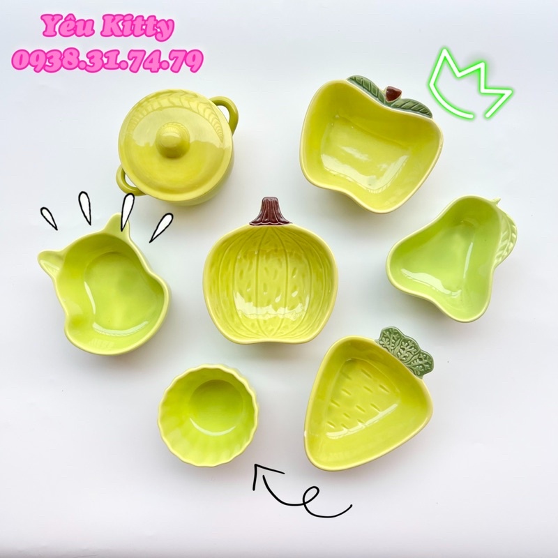Bát ăn dặm, chén ăn dặm gốm sứ cho bé