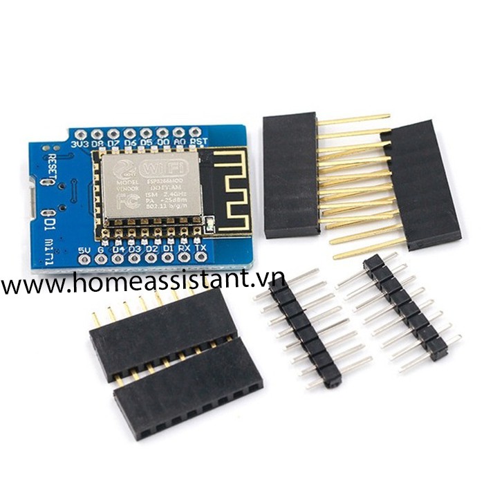 Bo Mạch Wifi ESP8266 NodeMCU D1 Mini Nạp Sẵn Firmware Tasmota  ESPHome Hass