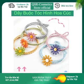 Dây buộc tóc, dây chun hoa cúc - Dây chun đeo vòng tay thời trang