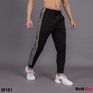 Quần Jogger Nam Vải Thun Lạnh Cao Cấp Quần Thun Nam Dài Thể Thao 4 Chiều Cao Cấp Tập Gym Chạy Bộ Yoga - M161