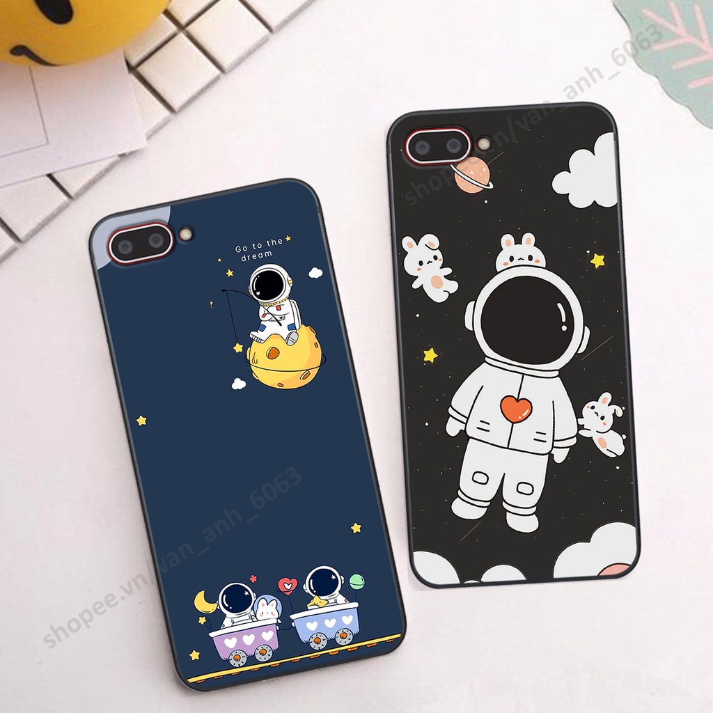 Ốp Oppo A3s / A1k hình bầu trời, phi hành gia đẹp, ốp lưng điện thoại oppo viền dẻo cao cấp