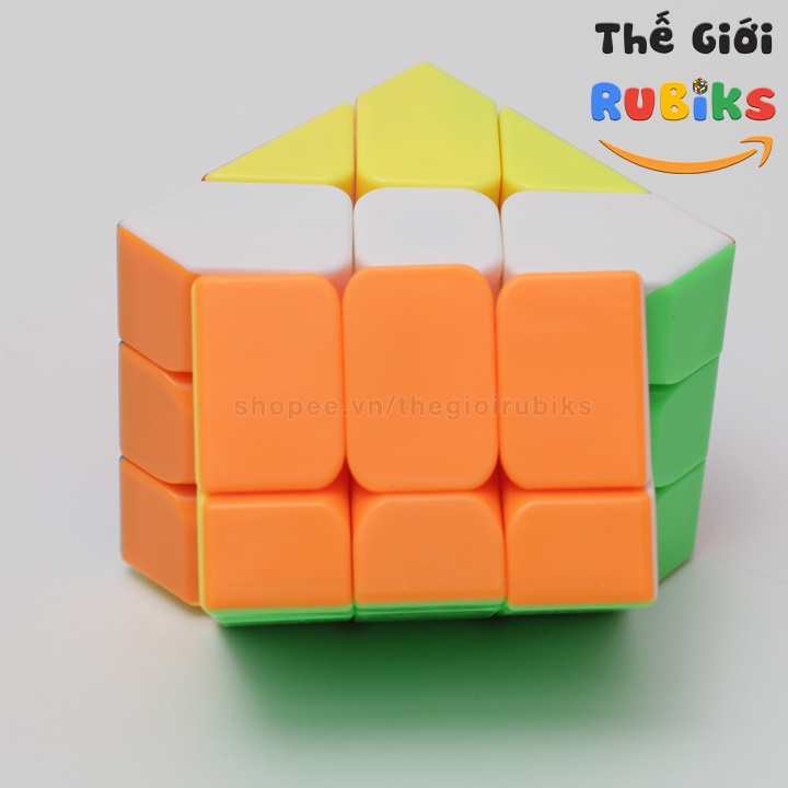 Rubik Fisher Stickerless MoYu Meilong Rubik Biến Thể 3x3 Cube