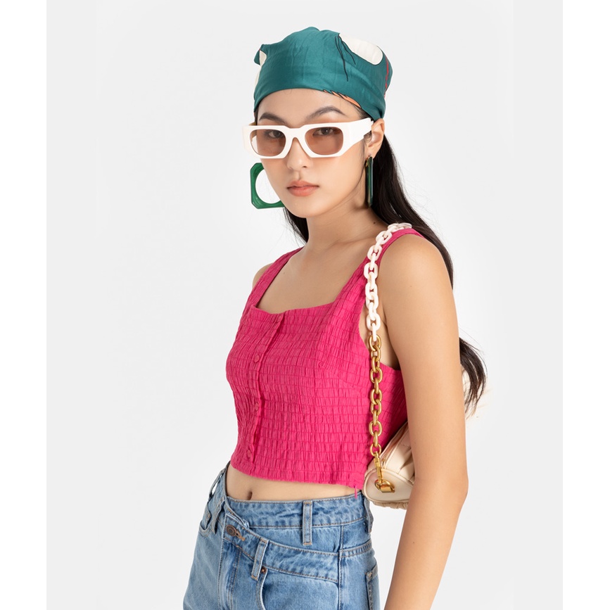 Áo Croptop Thời Trang Nữ HNOSS Hai Dây Bản To HNAKI063