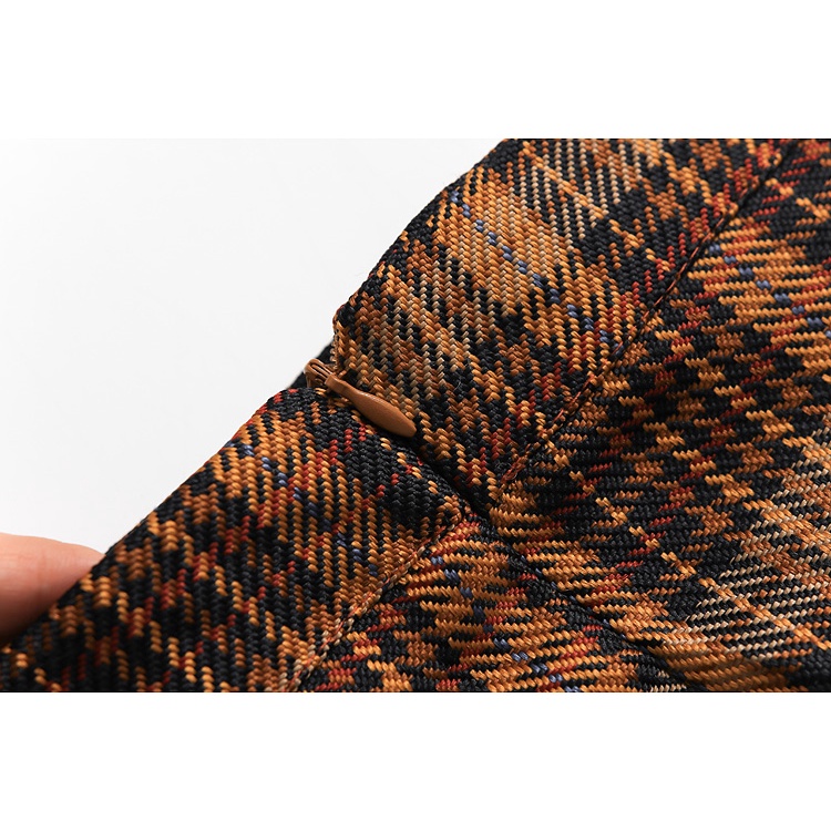 Y661 Chân váy caro eo cao xuất dư của ZARA