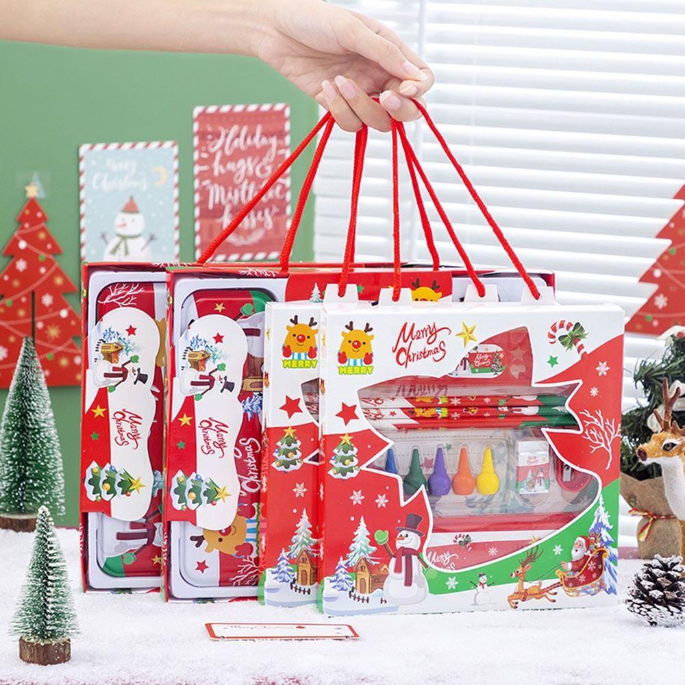 Set 7 Dụng Cụ Chuốt Bút Chì Họa Tiết Giáng Sinh Dành Cho Trẻ Mẫu Giáo