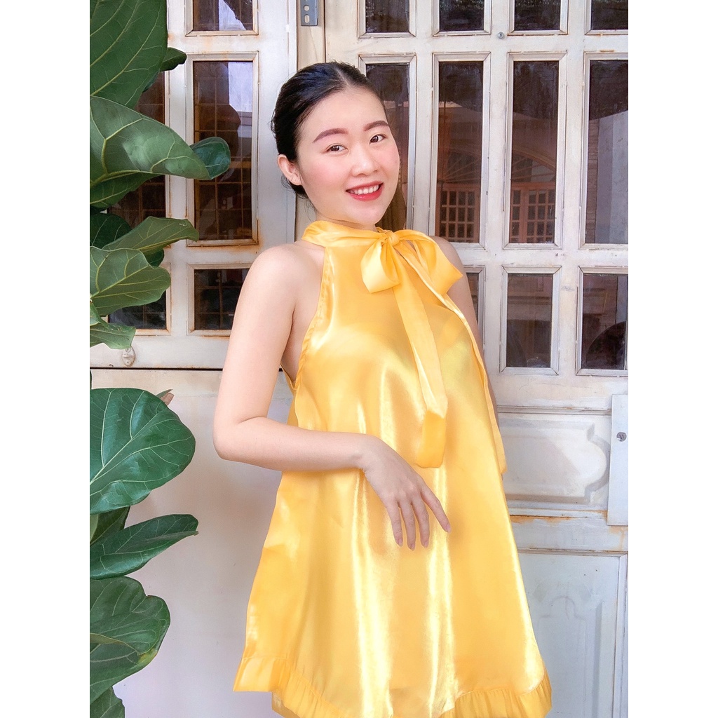 SET YẾM SATIN TƠ THIẾT KẾ QC - SET ÁO YẾM DÀI QUẦN ĐÙI CHO NỮ - SET CHO NỮ TTP STORE