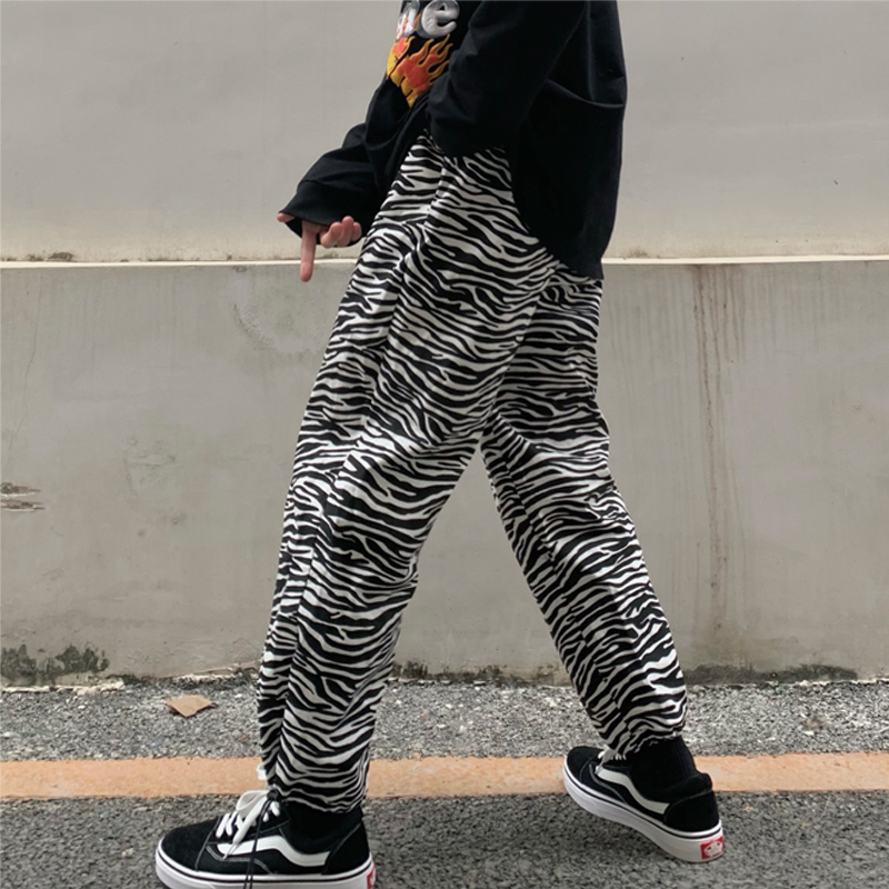 Quần Dài Ống Đứng In Họa Tiết Ngựa Vằn Phong Cách Đường Phố Cá Tính 222001 | BigBuy360 - bigbuy360.vn