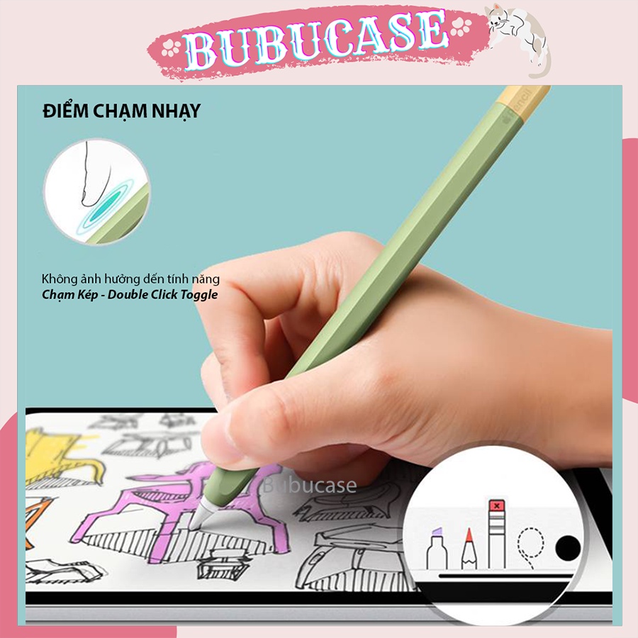 Vỏ Bao Ốp Silicon, Case Cho Apple Pencil 1 và Pencil 2