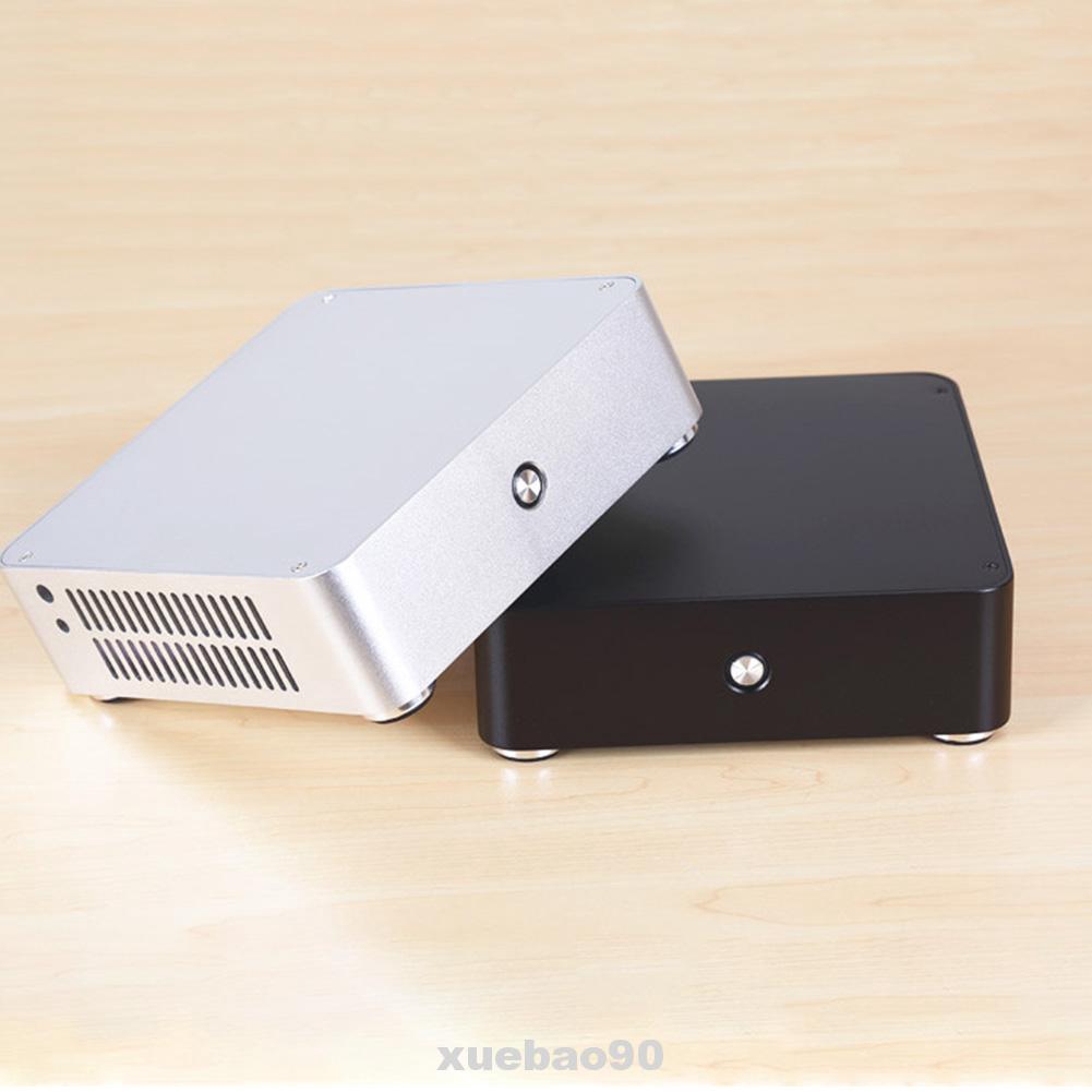 Vỏ máy tính thiết kế bền hình ngang E-H60 siêu mỏng HTPC Mini ITX làm bằng hợp kim nhôm