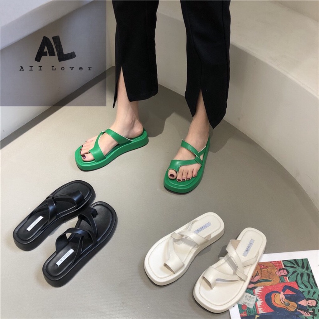 DÉP XUỒNG ALI LOVER - DÉP ĐẾ BẰNG QUAI NGANG - DÉP LÊ XỎ NGÓN 3 PHÂN - DÉP NỮ THỜI TRANG ULZANG - AD220349