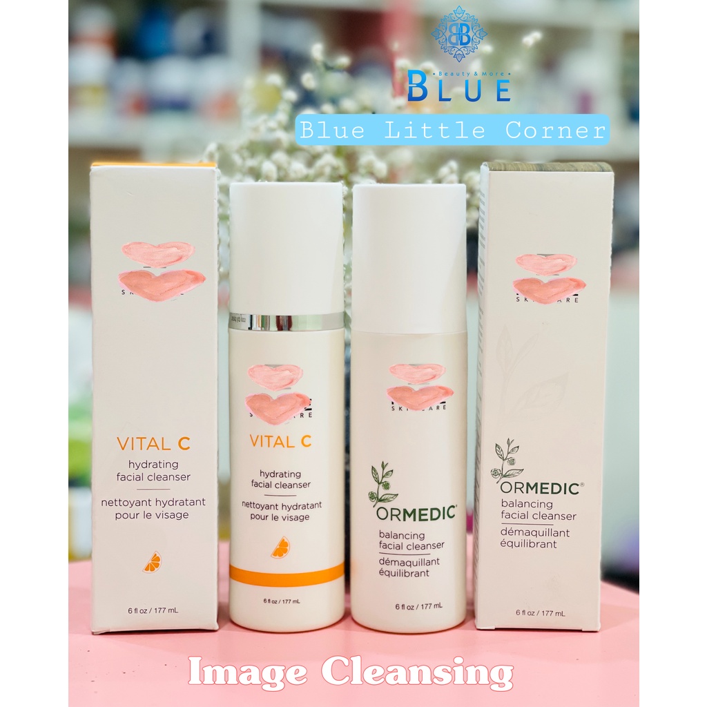 Sữa rửa mặt cân bằng da/ dưỡng ẩm làm sáng da Image Ormedic Balancing/ Vital C Hydrating Facial Cleanser