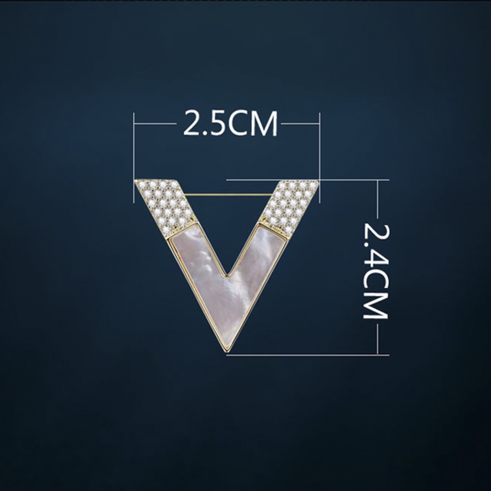 Ghim CàI ÁO HìNh Chữ V ĐíNh Kim Cương Giả ThờI Trang Cho Nữ
