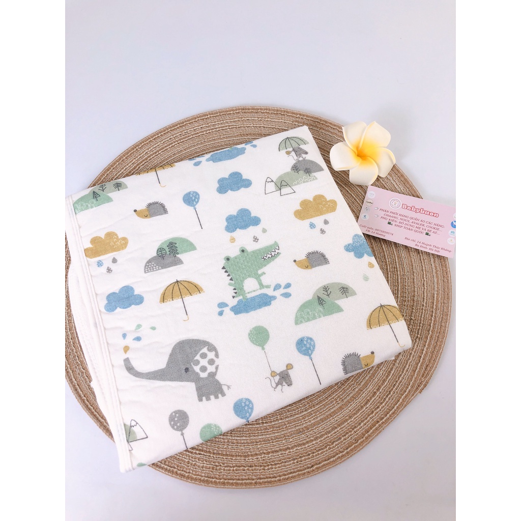 Lót Chống Thấm/Lót Thay Bỉm Sợi Tre Muslin Cho Bé Sơ Sinh 50x70cm Babibu - LCTM