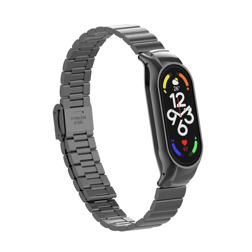 Dây Đeo Thay Thế Chất Liệu Kim Loại Không Gỉ Thời Trang Cho Xiaomi Mi Band 7 3 / 4 / 5 / 6