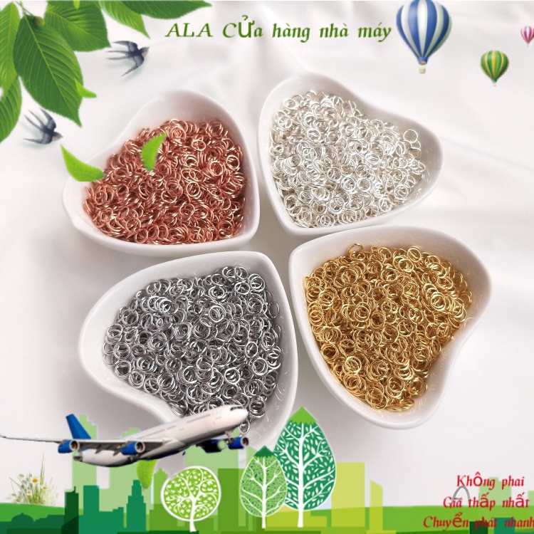 💖Đồ trang sức DIY💖Vòng Nối Dạng Hở Mạ Vàng Trắng / Bạc 18K Cao Cấp DIY[Vòng tròn/Vòng mở/Vòng kín/Vòng cổ / Vòng tay]